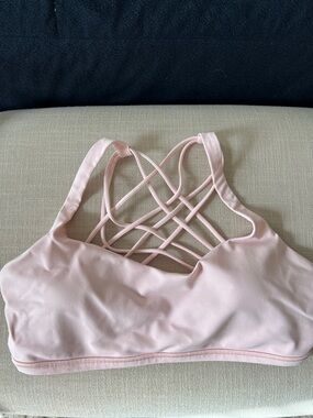 Lululemon strappy pink bra - READ